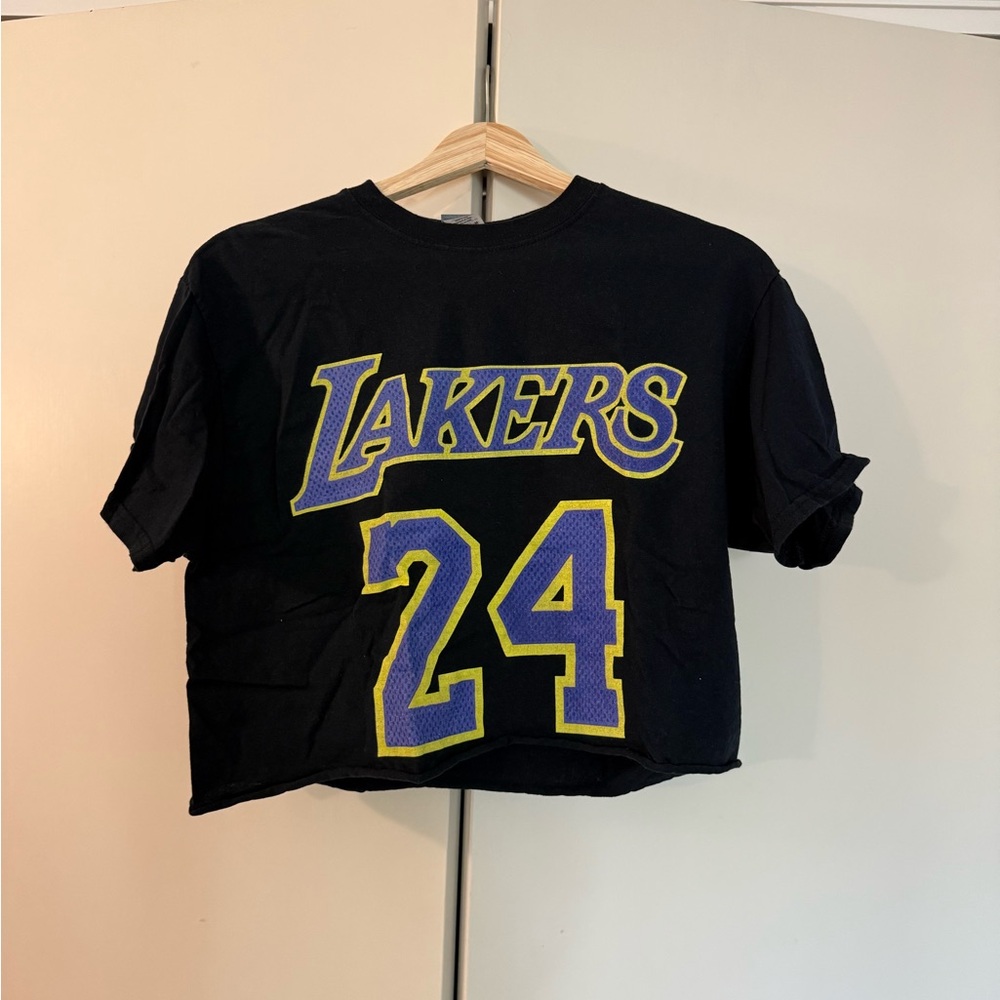 Black Lakers T-Shirt with 24 Graphic